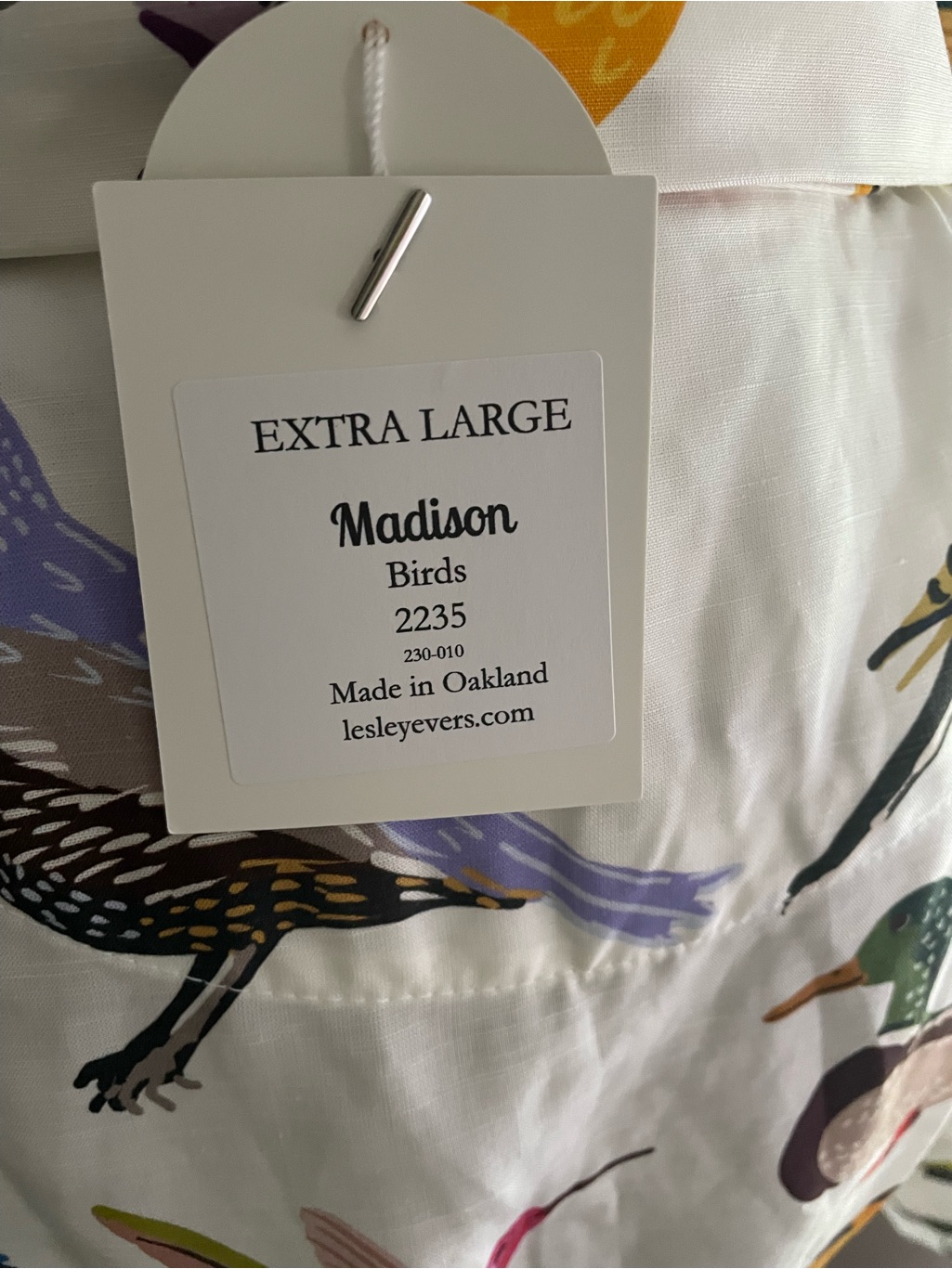 Lesly Evers Bird Dress Nwt Sz Xl — image 8 of 8